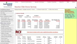 In the center of the page, there is a link to your RCI account.